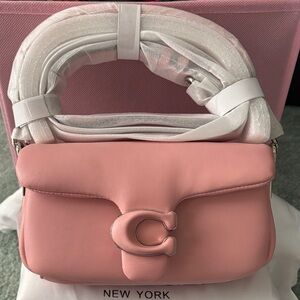 Coach Pink Tabby Leather Shoulder Bag NWOT